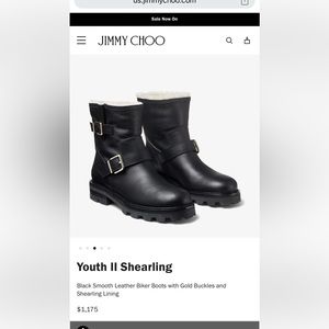 Jimmy Choo Biker Boots size 38.5